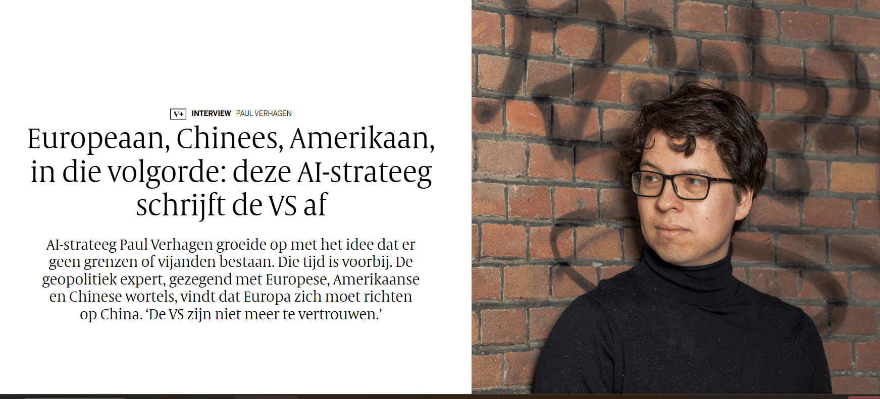 Beeld bij Europeaan, Chinees, Amerikaan